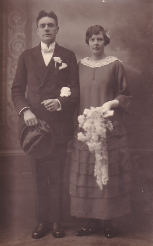Adrianus van den Brakel en Ann van Zijst, trouwfoto