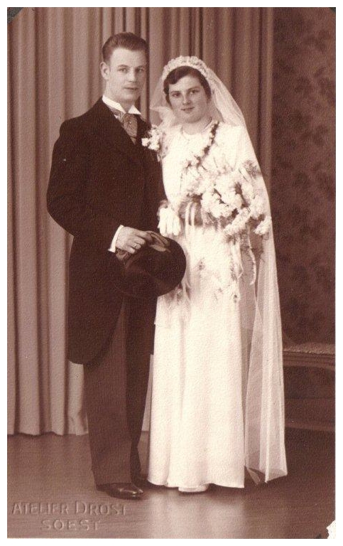 Johannes Hendrik Scheel en Hendrika Bosboom trouwfoto