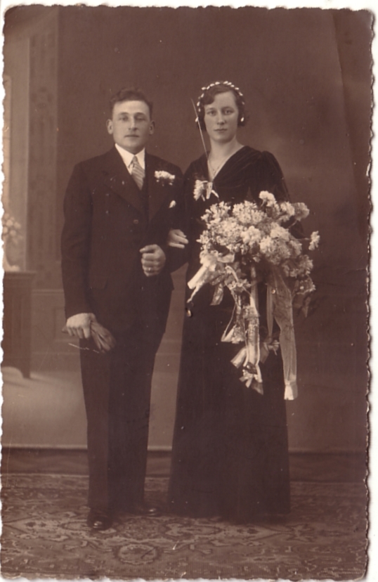 Gerrit Lankhorst en Alberta van der Schagt trouwfoto