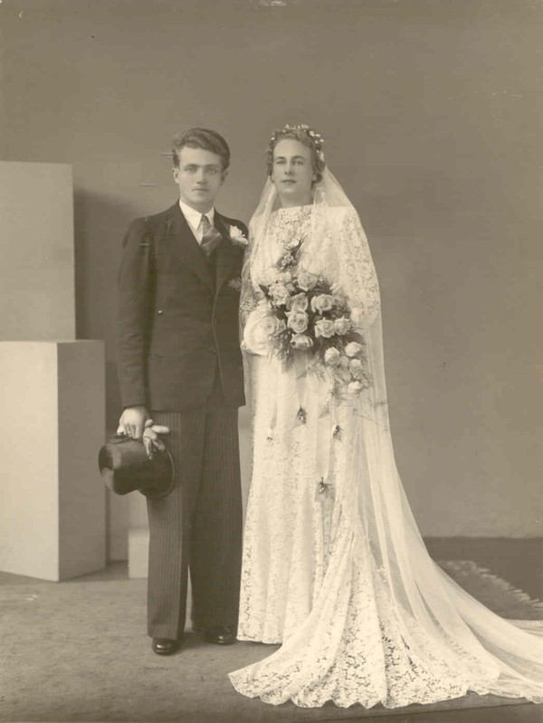 Abraham Johannes van Dijk en Maria Johanna Koops trouwfoto