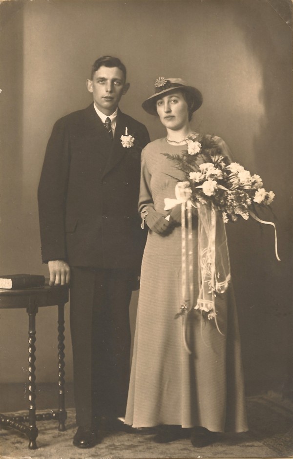 Gerrit Wegerif en Catharina van der Pol, trouwfoto