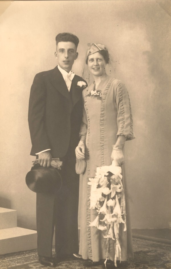 Jacob de Ruiter en Cornelia Roothart, trouwfoto