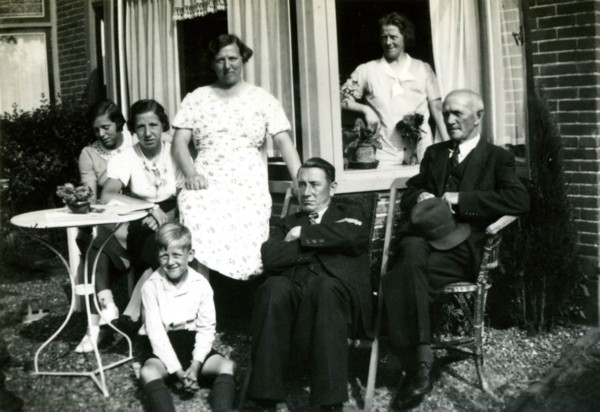 Familie Boudestein op bezoek bij familie Van Zijst