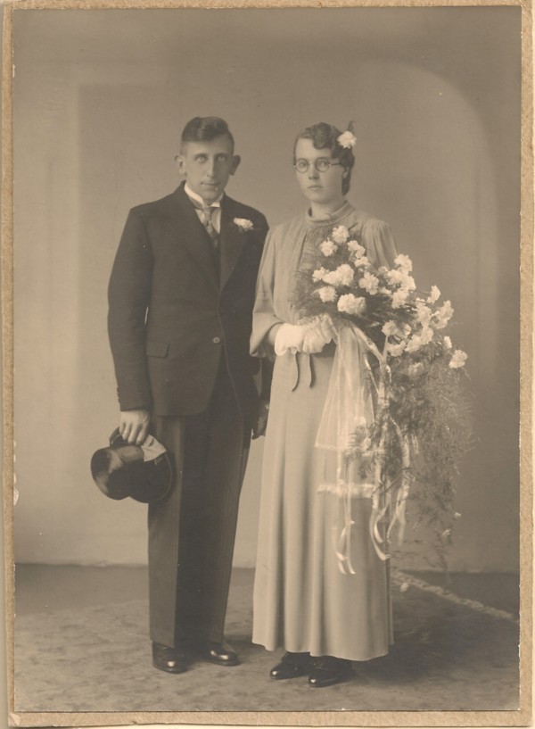 Evert Pater en Janna van der Pol trouwfoto
