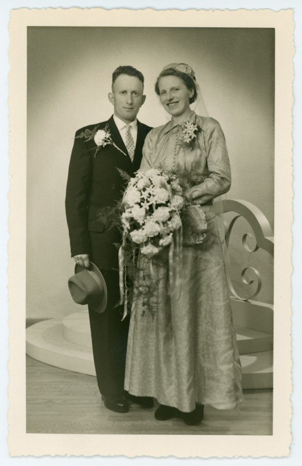 Willy Mol en Truus Starrenburg trouwfoto