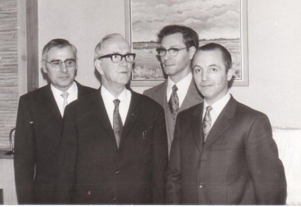 Arie van Haeften, Louis Ravenhorst en zijn zonen Johan Hendrik en Matthijs