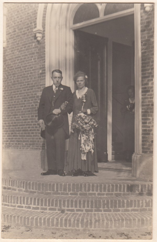 Goossen Verat en Hendrika Maria Costerus trouwfoto