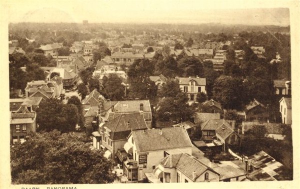 Panoramafoto Baarn genomen vanaf de kerktoren op de Brink