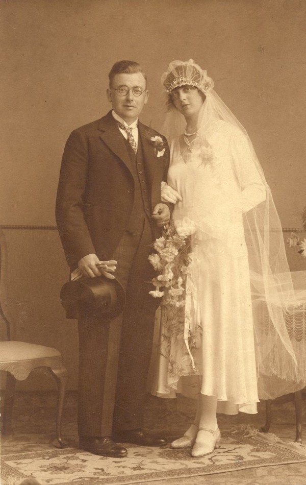 Hendrik Roskamp en Sanna Vreman, trouwfoto