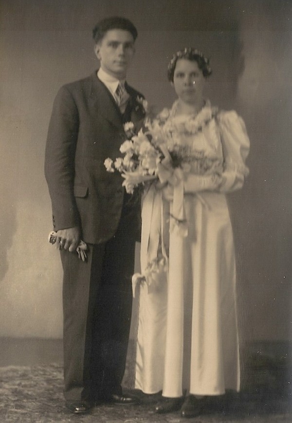 Pieter Perier en Kuinera Verleer trouwfoto