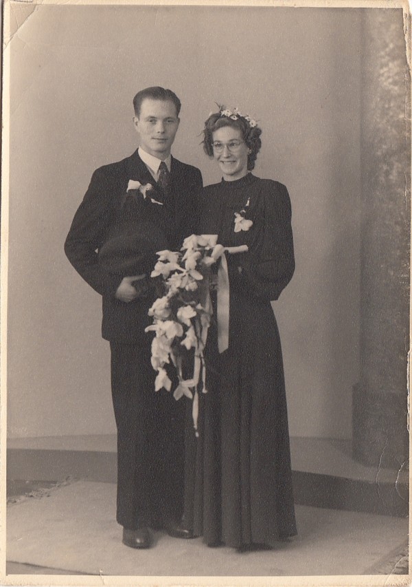 Christiaan Theodorus Scholten en Johanna Cornelia van den Heuvel trouwfoto