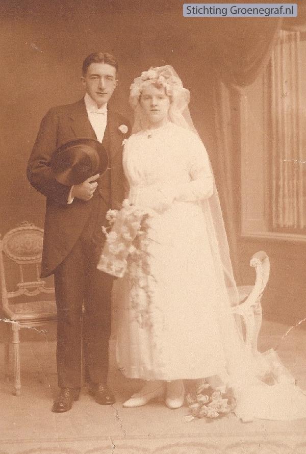 Johannes Henricus Giele en Hendrika Maria Schoots trouwfoto