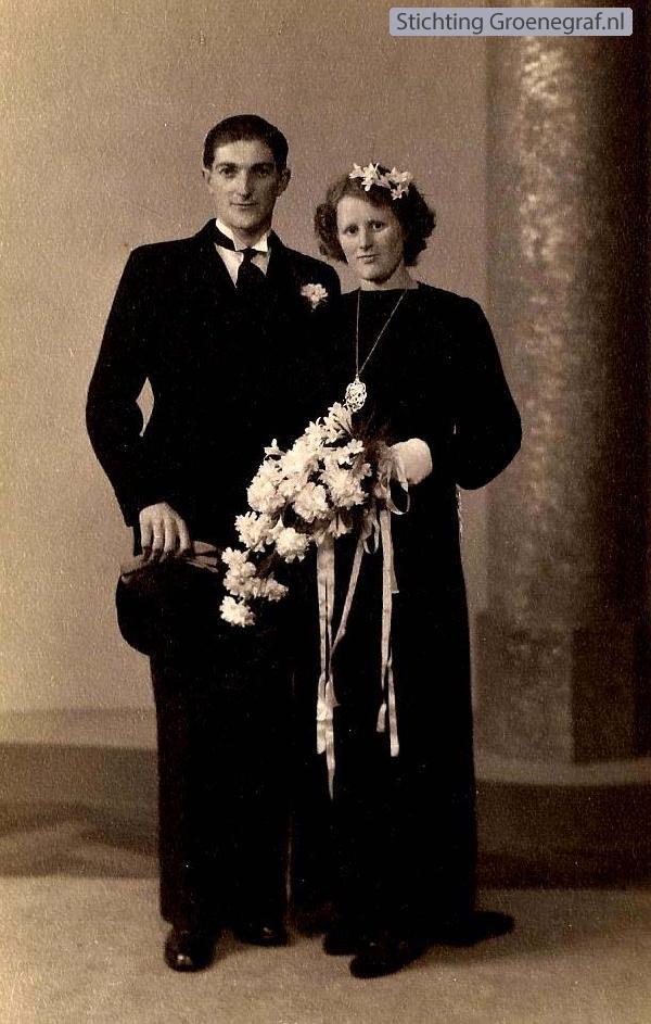 Gijsbert van den Bor en Pietronella Versteeg trouwfoto