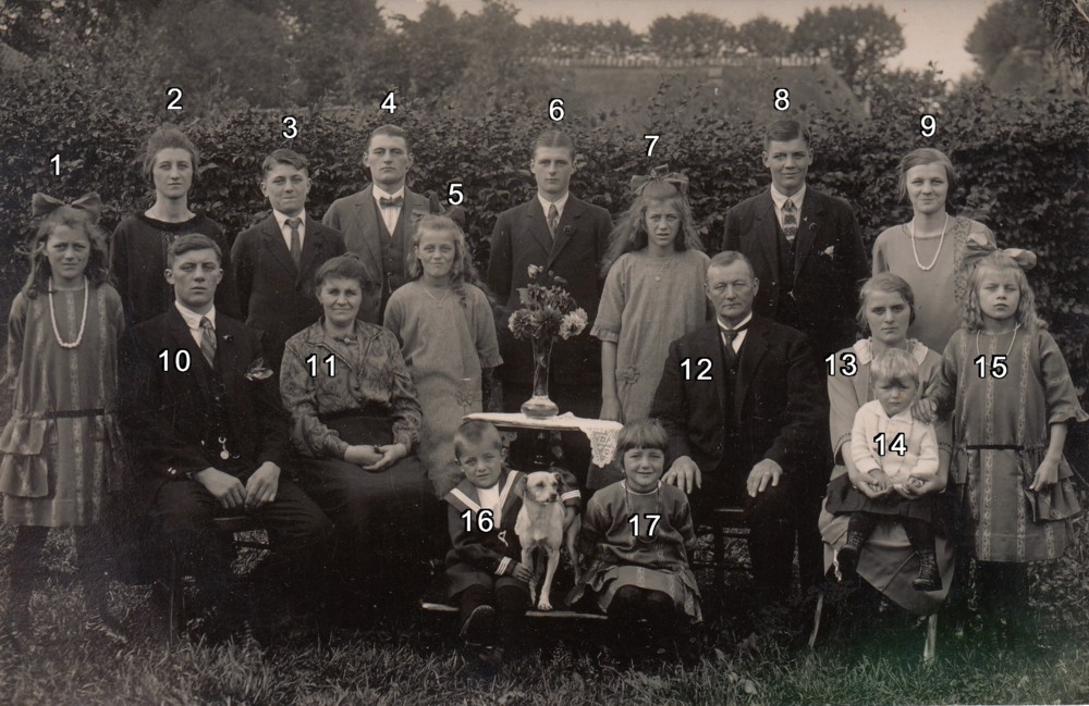Dirk van der Vuurst en Cornelia Margaretha van Zetten met gezin