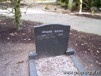 Grafmonument grafsteen Hendrik  Wieske