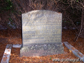 Grafmonument grafsteen Jacobus  Spijker