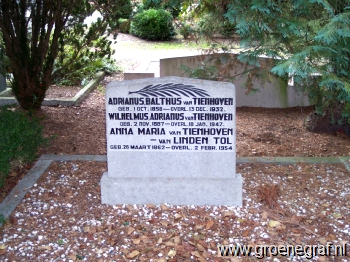 Grafmonument grafsteen Anna Maria van Linden Tol