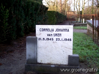 Grafmonument grafsteen Cornelia Johanna van IJken