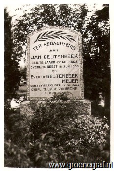 Grafmonument grafsteen Jan  Geijtenbeek