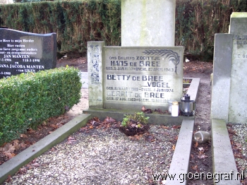 Grafmonument grafsteen Gerrit de Bree