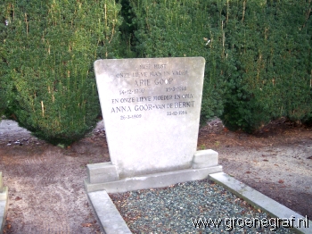 Grafmonument grafsteen Anna van de Berkt