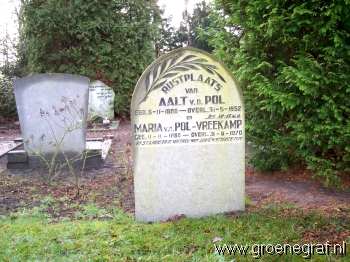 Grafmonument grafsteen Aalt van de Pol