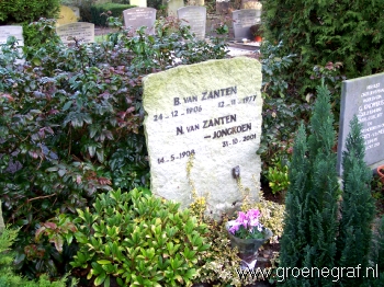 Grafmonument grafsteen B. van Zanten