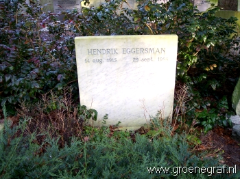 Grafmonument grafsteen Hendrik  Eggersman