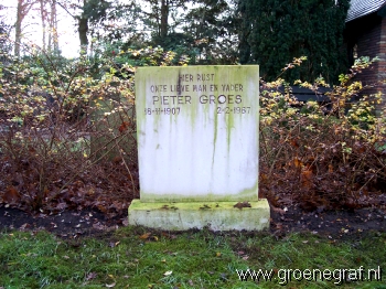 Grafmonument grafsteen Pieter  Groes