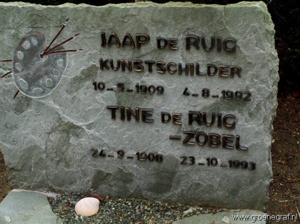 Grafmonument grafsteen Jacob de Ruig