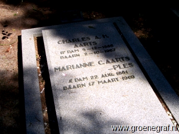 Grafmonument grafsteen Marianne Catharina  Ples