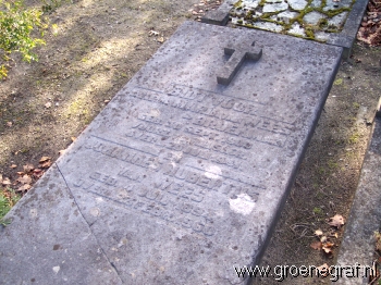 Grafmonument grafsteen Johannes Hubertus van Wees