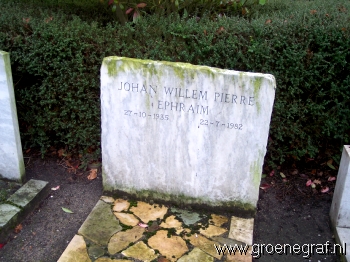 Grafmonument grafsteen Johan Willem Pierre  EphraÃ¯m