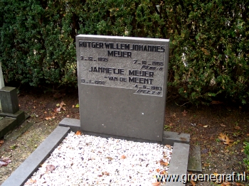 Grafmonument grafsteen Rutger Willem Johannes  Meijer
