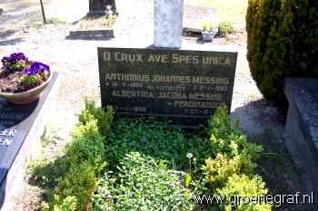 Grafmonument grafsteen Albertina Jacoba  Ferdinandus