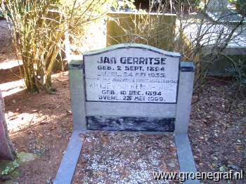Grafmonument grafsteen Jan  Gerritse