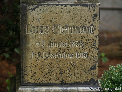 Grafmonument grafsteen Heinrich Ernst Louis  Clermont
