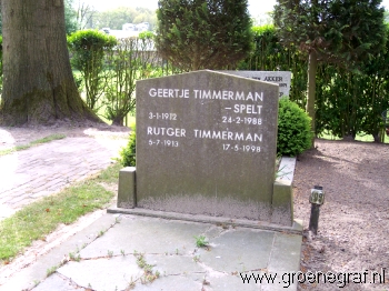 Grafmonument grafsteen Rutger  Timmerman