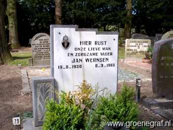 Grafmonument grafsteen Jan  Wernsen