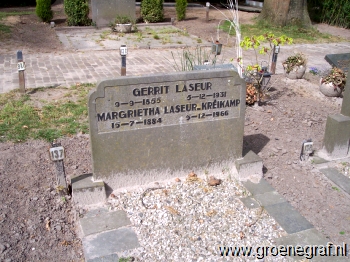 Grafmonument grafsteen Gerrit  Laseur