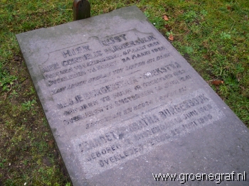 Grafmonument grafsteen Jeannette Agatha  Burgersdijk