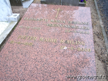 Grafmonument grafsteen Elisabeth Maria  Brenninkmeijer