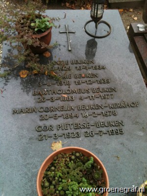 Grafmonument grafsteen Cornelia Dina Margaretha  Beuken