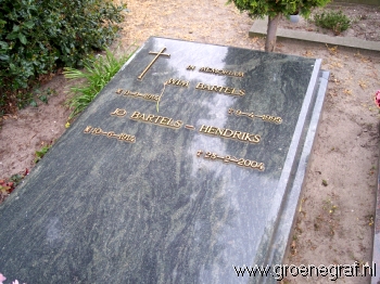 Grafmonument grafsteen Willem Bartholomeus Anton  Bartels