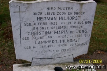 Grafmonument grafsteen Christina Maria de Jong