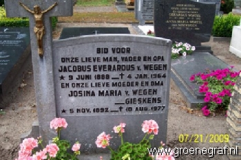 Grafmonument grafsteen Josina Maria  Gieskens