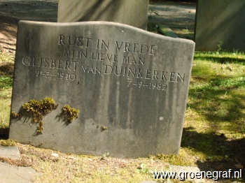 Grafmonument grafsteen Gijsbert van Duinkerken