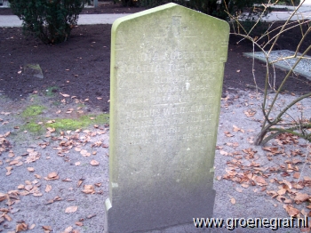 Grafmonument grafsteen Petrus Wilhelmus Cornelis de Graaf