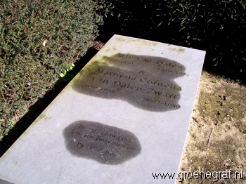 Grafmonument grafsteen Arie van Dalen