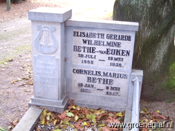 Grafmonument grafsteen Elisabeth Gerarde Wilhelmine van Eijken